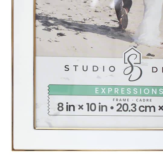 Expressions™ White with Gold Outline Wall Frame by Studio Décor®